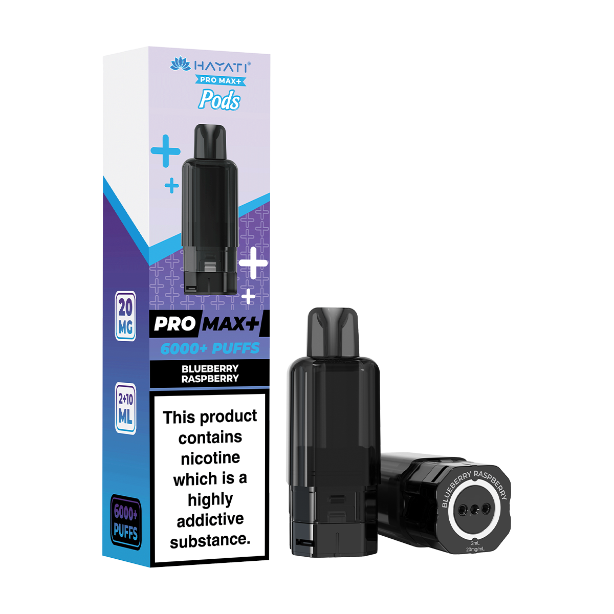 Hayati Pro Max + 6000 Puff Pod Blueberry Raspberry